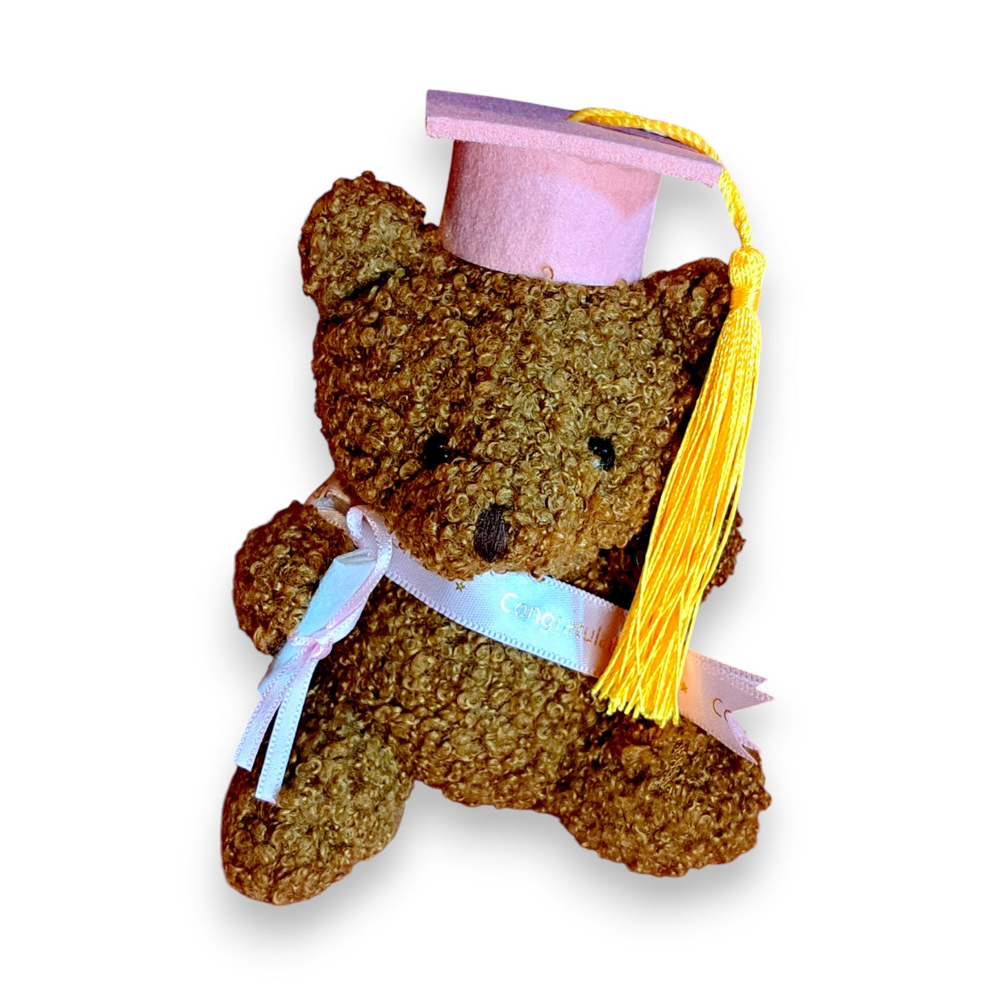 Graduation Bear with Class of 2025 Earrings, Teddy Bear front view 2